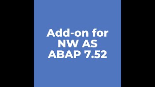 Add on for NW AS ABAP 7 52