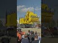 getting into the cabin of the pc4000e 11 electric mining shovel at bauma 2022