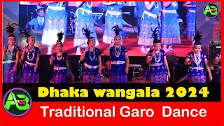 Traditional Garo  Dance | Dhaka Wangala 2024 | Achik Bangla