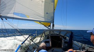 2022 Newport Bermuda Race on a J/105 - Day 2 midnight to noon