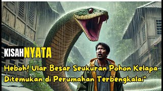 VIRAL!! ULAR RAKSASA NONGOL DISAAT BANJIR\