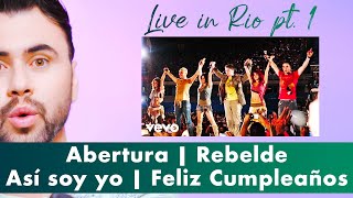 (Reação)RBD - Live in Rio pt. 1 | Abertura | Rebelde | Así soy yo | Feliz Cumpleaños