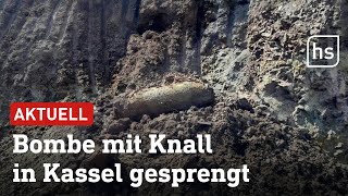 Weltkriegsbombe erfolgreich gesprengt | hessenschau