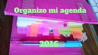 Cómo organizo y decoro mi agenda? Parte#2 Mis sentimientos: año 2016. Organizzare, decorare agenda