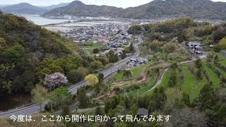 ドローン空撮 山口県周防大島町志佐、開作(2021年4月3日)