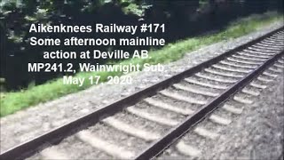 Aikenknees Railway #171 - Some CNR Wainwright Sub Action. May 17, 2020