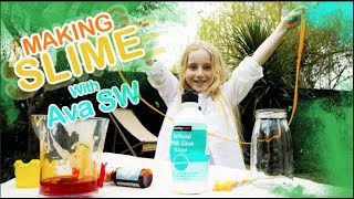 MAKING GLITTER SLIME! | Ava SW