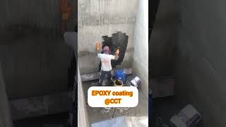 #EPOXY coating in CCT#trending #construction #civil #viralshort #viralshorts