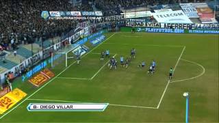 Gol Villar. Racing 2 Unión 0. Torneo Final 2013. Fecha 19. Fútbol Para Todos