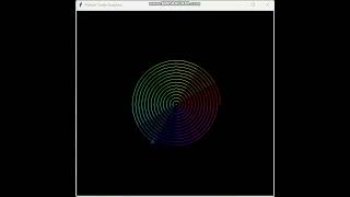 12 Color RGB Concentric Circles #pythonprogramming #python #artwork #coding