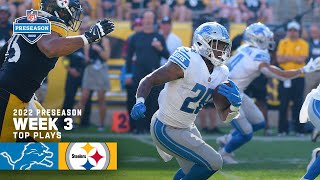 Detroit Lions Highlights vs. Pittsburgh Steelers | 2022 Preseason Week 3