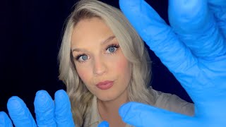 ASMR Cranial Nerve Exam Roleplay (Whispered & Dark Background) | ASMR By Becky