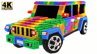 سيارة سوبر DIY - كيفية صنع سيارة Jeep Wrangler الرياضية من الكرات المغناطيسية (مرضية)