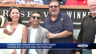 Owner and trainer of Kentucky Derby winner Rich Strike end partnership