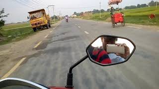 Country road : Taulihawa to Char number, Lumbini, Nepal.