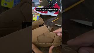 DIY Cardboard Jordan 1 Sneaker 📦🔥 #MotivatedByMylan | Nike Shoes sneakers made out of cardboard