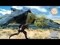 final fantasy xv giant bird bennu lvl. 55 boss fight l ps4 pro