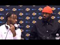 LeBron and Bronny James react to Bronny's first NBA bucket - FULL Postgame Interview