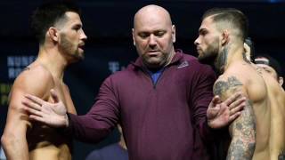 Dominick Cruz and Cody Garbrandt separated after near scuffle at UFC 207 weigh ins