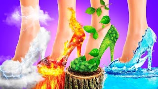 We Adopted 4 Elements! Fire VS Water VS Air VS Earth | Types of Elements Girls