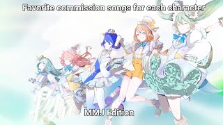 Favorite commission songs for each character|| More More Jump (2/5)