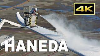 [4K] De-icing - 東京で雪、翌朝の羽田空港で見たものは？/ Tokyo Haneda Airport on January 7, 2022