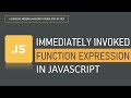 Immediately Invoked Function Expression | Functions | JavaScript