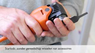 Starlock – zonder gereedschap wisselen van accessoires