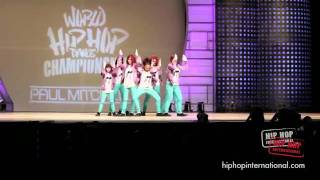 (HD) BUBBLEGUM CREW NZ- HIP HOP INTERNATIONAL 2011 - GOLD MEDAL JUNIOR DIVISION