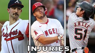 MLB Injury Update: Several Aces Out For The Season, Trout Injured Again, Giants