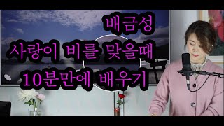 배금성 사랑이 비를 맞을때 [이정순 노래교실]