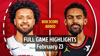 Detroit Pistons vs Atlanta Hawks | Full Game Highlights | 23 February 2025