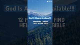 12 Places To Find Help In The Bible #motivation #prayer #trustinthelord #bible #help #jesus