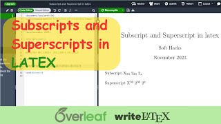 Subscripts and Superscripts in LATEX | Base and Power in Latex