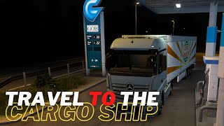 euro truck simulator 2 gameplay pc keyboard |Truck Mercedes | immigration of goods Using cargo ships