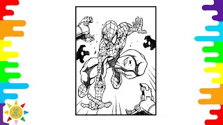 Spiderman Coloring Page | SPIDERMAN | Jumping Spiderman Coloring | Syn Cole - Feel Good