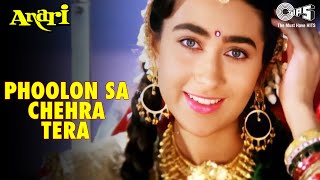 Phoolon Sa Chehra Tera | Anari | Karisma Kapoor | Venkatesh | Udit Narayan | 90's Hits