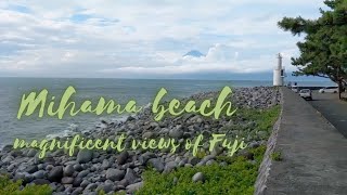 🇯🇵 Mihama Beach in Toda, Numazu, Japan with magnificent view of Fuji 🇯🇵