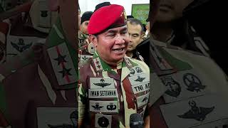 Danjen Kopassus Mayjen TNI Iwan Setiawan di kediaman Habib Luthfi bin Yahya #kopassus #ulama