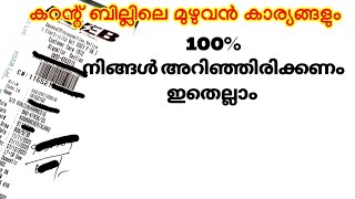 KSEB BILL DETAILS /ഇലക്ട്രിക്സിറ്റി ബില്ലിനെ കുറിച്ചറിയാം /നമ്മൾ ഓരോരുത്തരും അറിയേണ്ടേതെല്ലാം