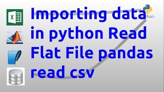 Importing data in python Read Flat File pandas read csv