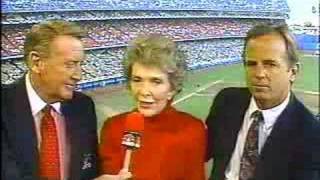 Nancy Reagan "Just Say No!" at 1988 World Series