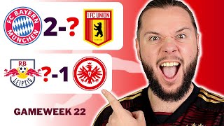 Bundesliga Gameweek 22 Predictions & Tips | Bayern Munich vs Union Berlin | RB Leipzig vs Frankfurt