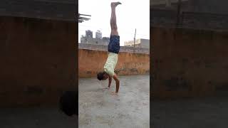First Handstand Pushup (HSPU) from FITOMANIA Family 🤯😇 | Calisthenics #shorts