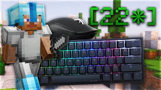 10+ Minutes of Keyboard \u0026 Mouse Sounds - Skywars Gameplay