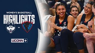 HIGHLIGHTS | UConn Women's Basketball at DePaul