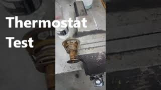 Testing a Renault wax thermostat