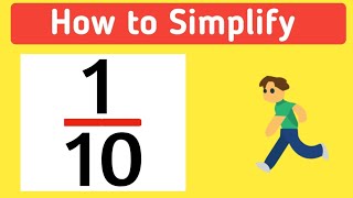 How to Simplify the Fraction 1/10 || 1/10 Simplified