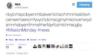 NSA Careers Encrypted Tweet 3 - Decryption Process nbylcrhspclbyxrnmlbzev