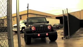 Jeep Wrangler (2007-2014) Red Halo Headlights by ORACLE